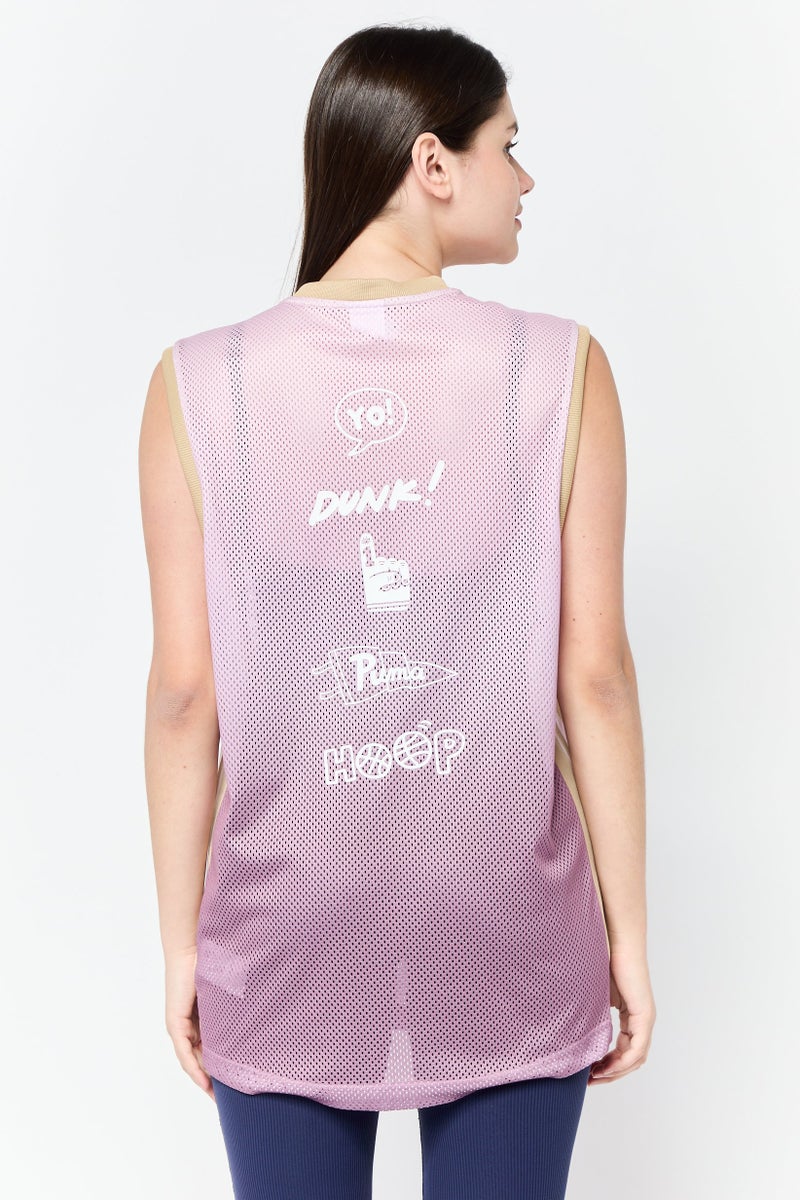 Puma x Sophia Chang Women Sportswear Fit Sleeveless Basketball Jersey, Purple - Image 2